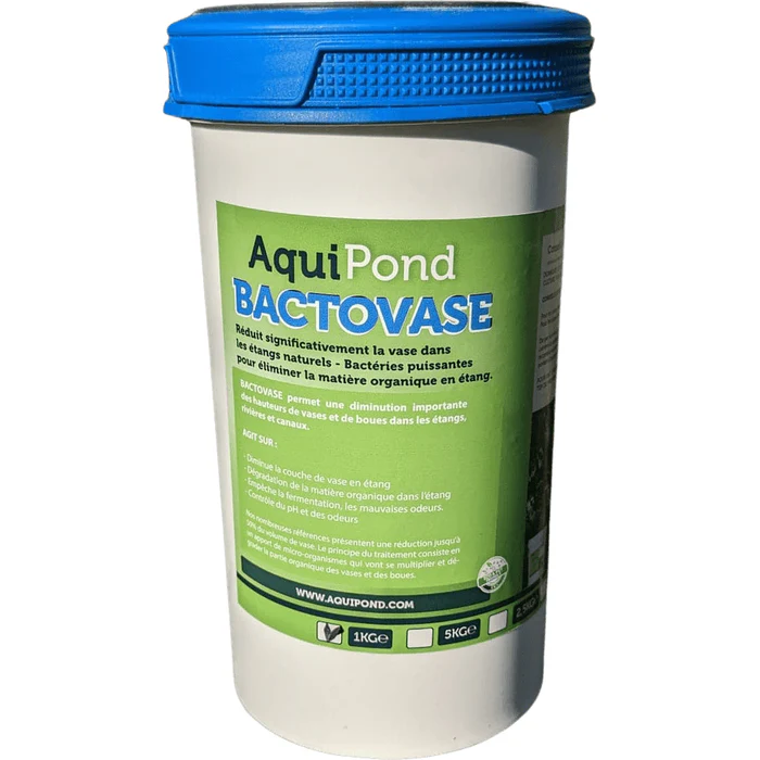 [BACTOV1] Aquipond Bactovase - Bactéries pour réduire la vase en étang - 1KG