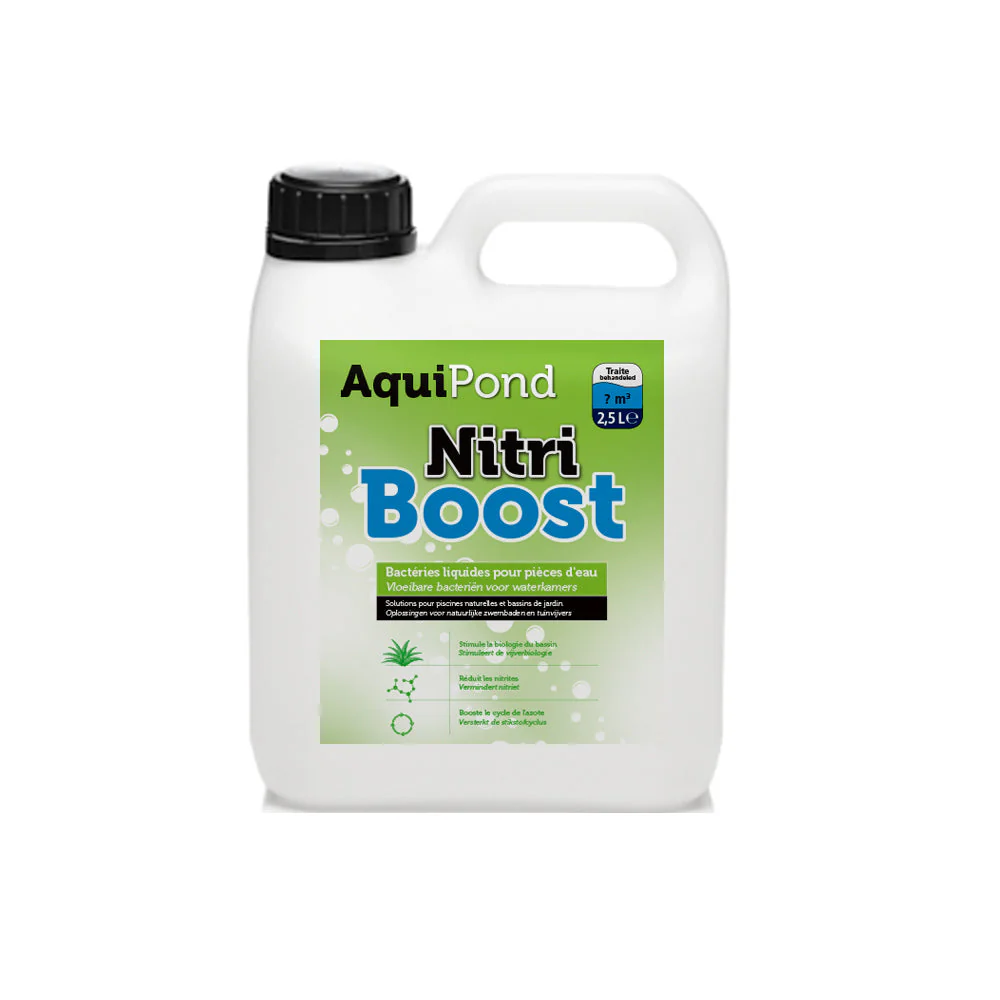 Nitriboost 2,5L - Bactéries liquides - Aquipond - Pour 25M³