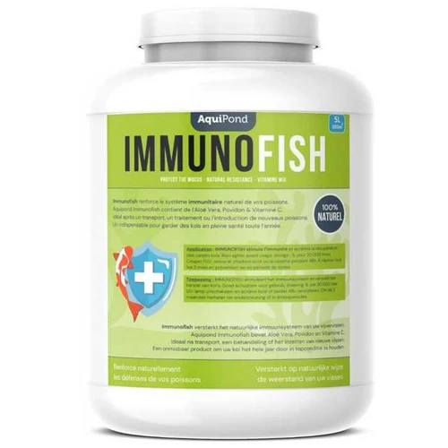 [IFAFISH011655] Immunofish Aquipond 5L Traitement Préventif Koï Mucus 100M³